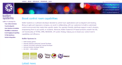 Desktop Screenshot of kolibri-systems.com